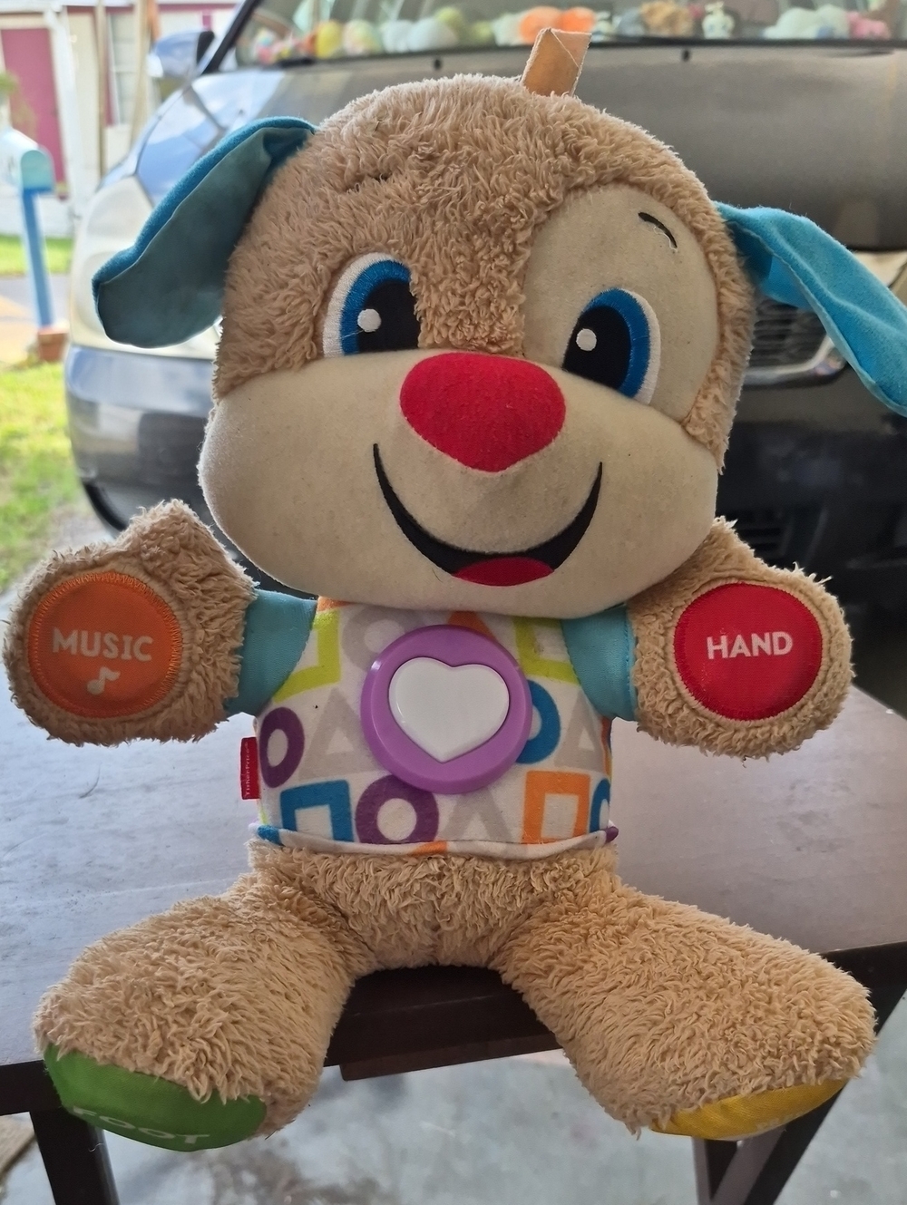 Fisher Price Laugh & Learn Smart Stages Puppy Dog Toddler Learning Toy Blue Work
